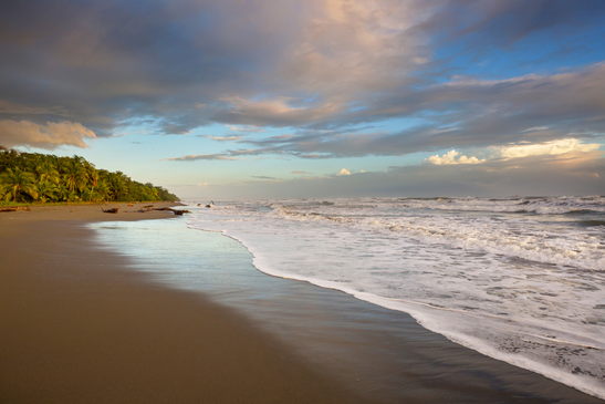 Pacific Ocean Coast in Costa Rica